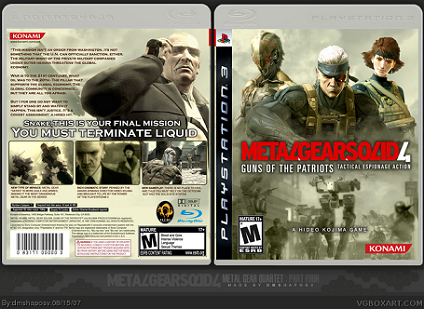 Metal Gear Solid 4 Contains 90 Minute Cut Scenes!